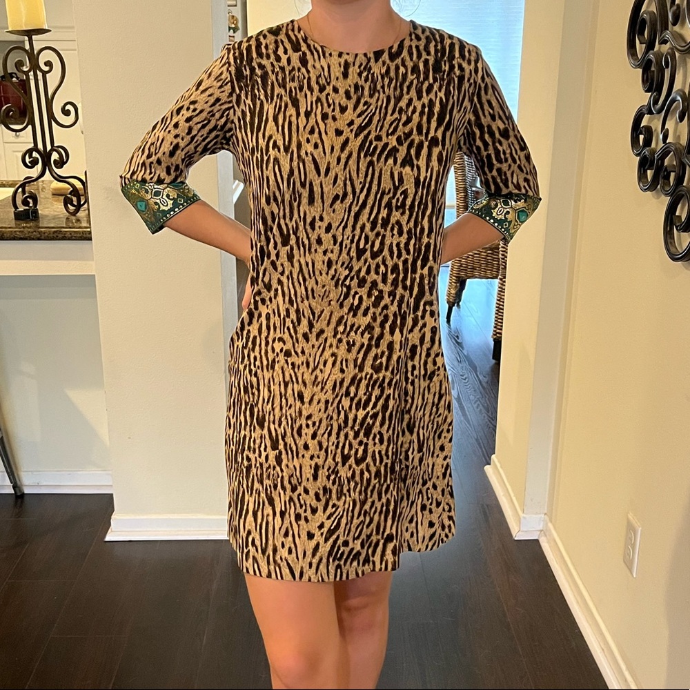AKA Leopard Print dress size small
